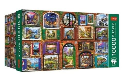 ⁨Puzzle 10000 Windows of the Seasons TREFL⁩ w sklepie Wasserman.eu
