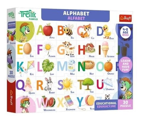 ⁨Puzzle 30 Trefliki - Alfabet TREFL⁩ w sklepie Wasserman.eu