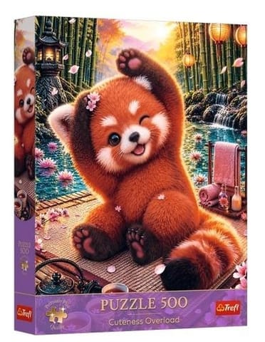 ⁨Puzzle 500 Czarująca czerwona panda TREFL⁩ w sklepie Wasserman.eu