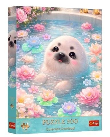 ⁨Puzzle 500 Słodka foka TREFL⁩ w sklepie Wasserman.eu