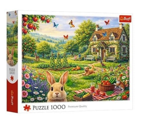 ⁨Puzzle 1000 Domek na wsi TREFL⁩ w sklepie Wasserman.eu