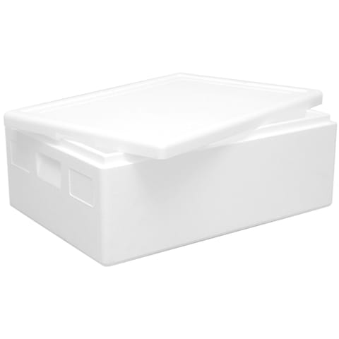 ⁨Termobox pudełko termiczne styropianowe z pokrywką atest PZH 685x485x265mm 53L⁩ w sklepie Wasserman.eu