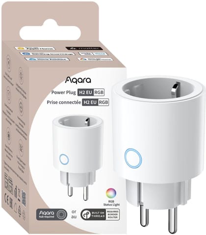 ⁨Aqara Power Plug H2 EU RGB | Inteligentne gniazdko | 16A, Thread/Zigbee, Apple Home⁩ w sklepie Wasserman.eu