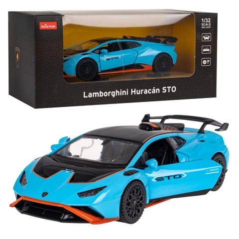 ⁨Lamborghini Huracan STO RASTAR model 1:32 Metalowa karoseria + Ręcznie otwierane drzwi⁩ w sklepie Wasserman.eu