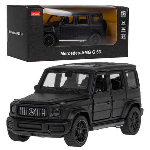 ⁨Mercedes-AMG G 63 czarny RASTAR model 1:32 Metalowa karoseria + Ręcznie otwierane elementy⁩ w sklepie Wasserman.eu