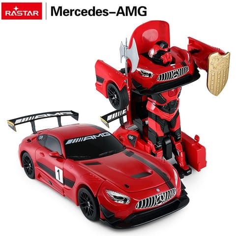 ⁨Autko/Robot 2w1 R/C 1:14 Mercedes-AMG GT3 Czerwony RASTAR⁩ w sklepie Wasserman.eu