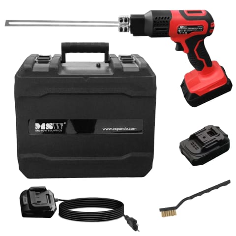 ⁨Nóż termiczny do styropianu bezprzewodowy 200 mm 500C 140 W - zestaw⁩ w sklepie Wasserman.eu