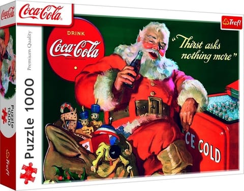 ⁨Puzzle 1000 Coca-Cola: Prezenty od Mikołaja TREFL⁩ w sklepie Wasserman.eu