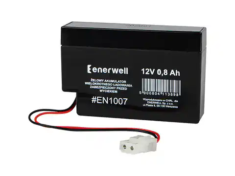 ⁨#EN1007 Akumulator żelowy 12v  0.8ah enerwell⁩ w sklepie Wasserman.eu