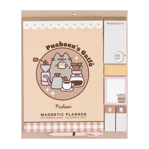 ⁨Pusheen - Magnetyczny Kalendarz / Planner miesięczny 2026/2027 (30 x 34 cm)⁩ w sklepie Wasserman.eu