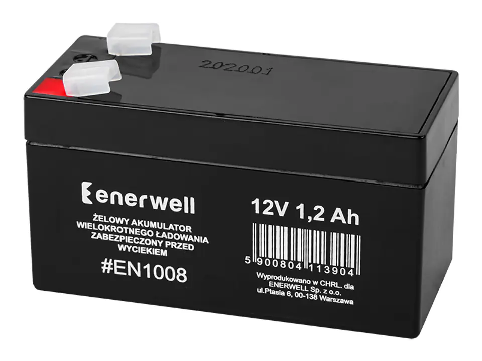 Gel battery 12V 1.2Ah ENERWELL at Wasserman.eu