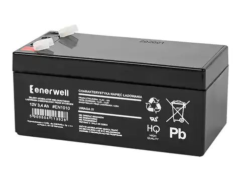 ⁨#EN1010 Akumulator żelowy 12v  3.4ah enerwell⁩ w sklepie Wasserman.eu