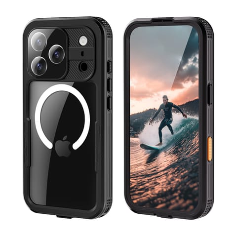 ⁨Crong Seal Cover - Wodoodporne etui IP68 do iPhone 17 Pro (czarny)⁩ w sklepie Wasserman.eu