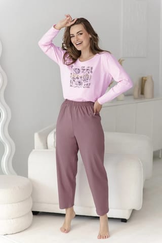 ⁨PIŻAMA TARO 3632 SOLENE AW27 01 (kolor liliowy, rozmiar XL)⁩ w sklepie Wasserman.eu