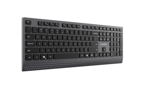 ⁨Klawiatura multimedialna Gembird KB-MCH-06 USB (A+C) czarna⁩ w sklepie Wasserman.eu
