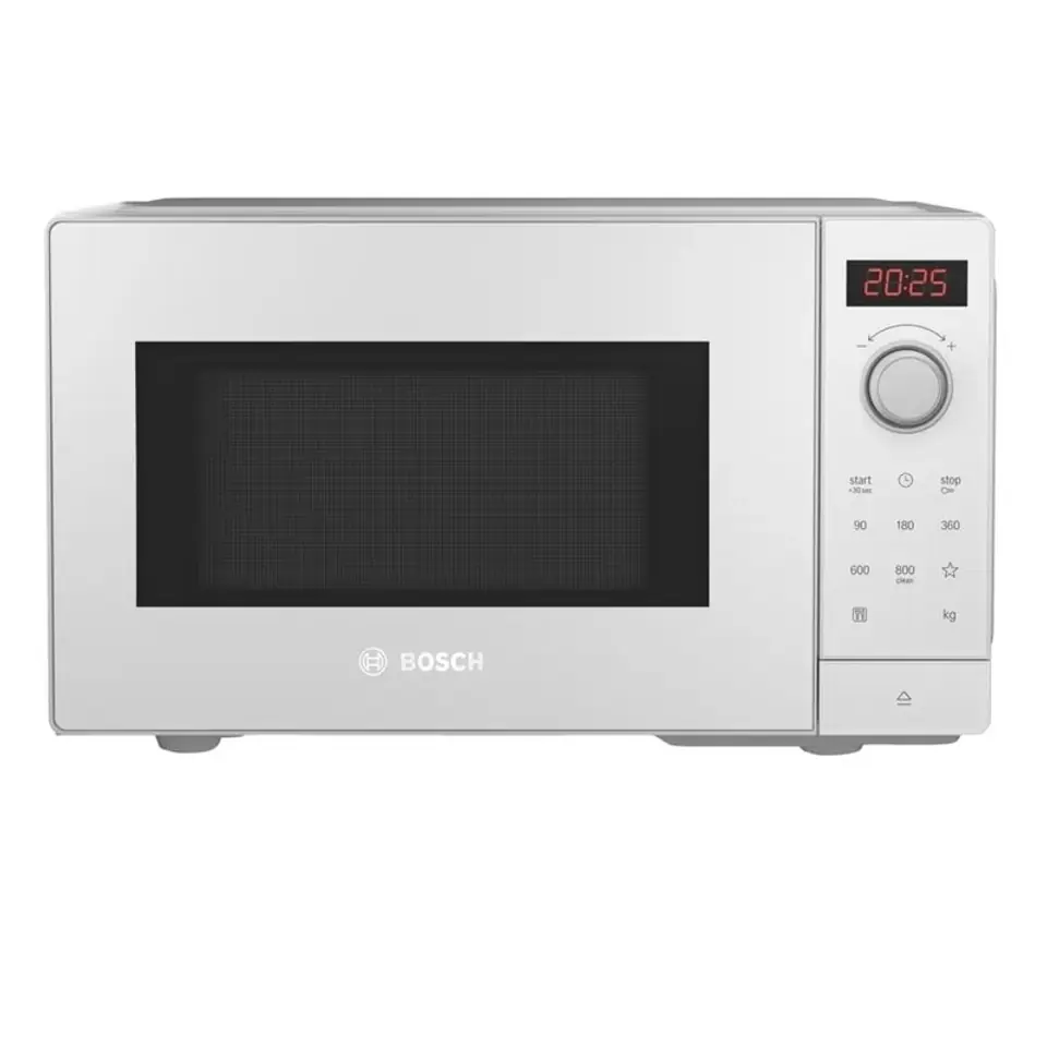 ⁨Bosch Microwave Oven FFL023MW0 Free standing, 800 W, White⁩ at Wasserman.eu