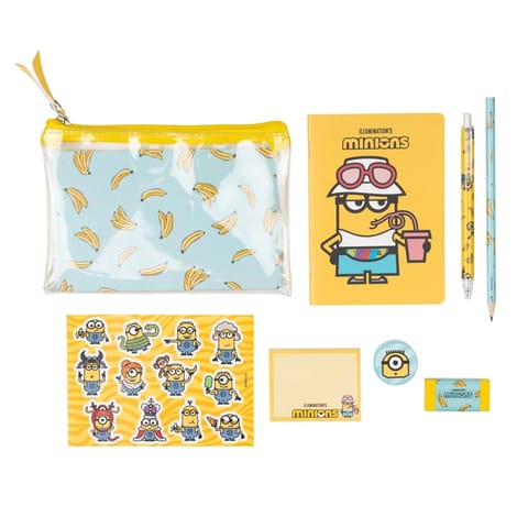 ⁨Minions - Zestaw piśmienniczy z kolekcji Foodie (8 elementów)⁩ w sklepie Wasserman.eu