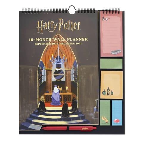 ⁨Harry Potter - Kalendarz ścienny / Planner miesięczny 2026/2027 (30 x 34 cm)⁩ w sklepie Wasserman.eu