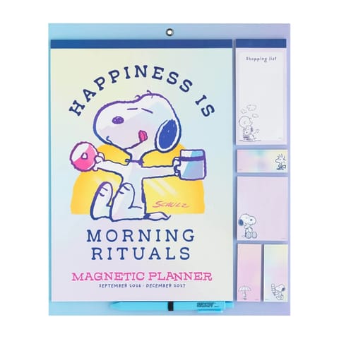 ⁨Snoopy - Magnetyczny Kalendarz / Planner miesięczny 2026/2027 (30 x 34 cm)⁩ w sklepie Wasserman.eu