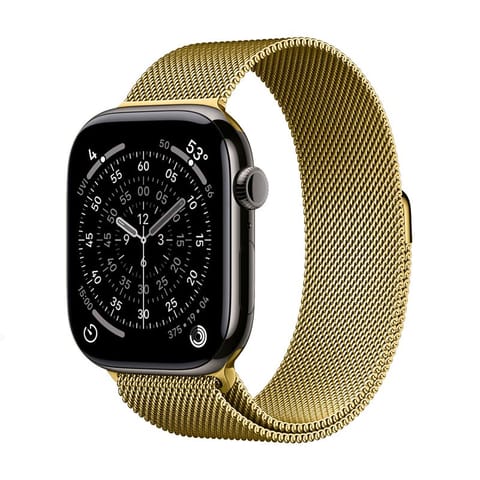 ⁨Crong Milano Steel - Pasek ze stali nierdzewnej do Apple Watch 44/45/46/49 mm (złoty)⁩ w sklepie Wasserman.eu