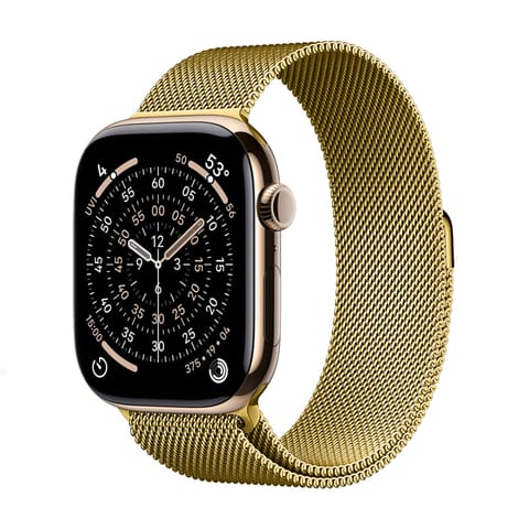 ⁨Crong Milano Steel - Pasek ze stali nierdzewnej do Apple Watch 38/40/41/42 mm (złoty)⁩ w sklepie Wasserman.eu