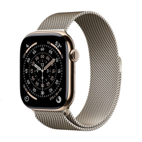 ⁨Crong Milano Steel – Pasek ze stali nierdzewnej do Apple Watch 38/40/41/42 mm (szampański)⁩ w sklepie Wasserman.eu