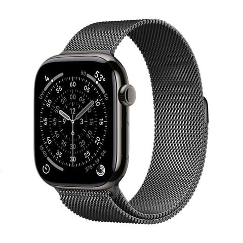 ⁨Crong Milano Steel - Pasek ze stali nierdzewnej do Apple Watch 38/40/41/42 mm (grafitowy)⁩ w sklepie Wasserman.eu