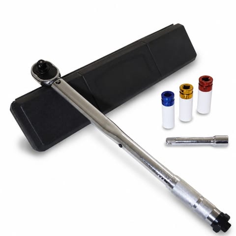 ⁨Klucz Dynamometryczny Udarowy 1/2" z Nasadami 28-210 Nm Nasadki⁩ w sklepie Wasserman.eu