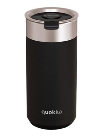 ⁨Quokka Boost Coffee Tumbler - Kubek termiczny ze stali nierdzewnej z zaparzaczem 400 ml (Carbon Black)⁩ w sklepie Wasserman.eu