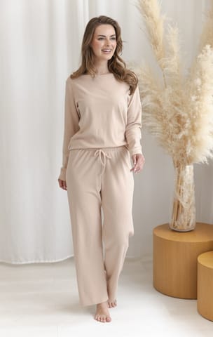 ⁨PIŻAMA TARO 3641 SORA AW27 01 (kolor beż, rozmiar L)⁩ w sklepie Wasserman.eu