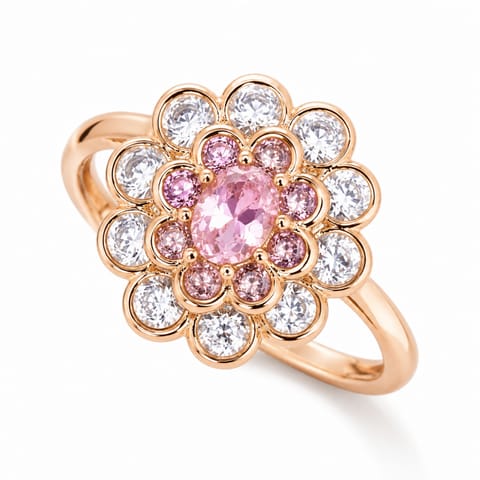 ⁨Stainless steel clad ring 18k gold plated PST838R, Ring size: US7 EU14⁩ at Wasserman.eu