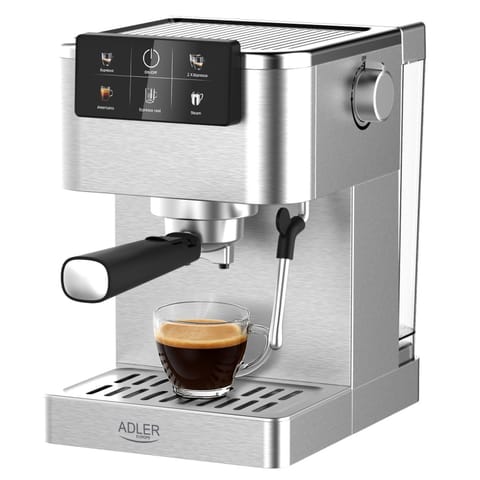 ⁨Ekspres do kawy 20 bar, Thermoblock,Spieniacz mleka, 5-w-1, Adler AD 4390⁩ w sklepie Wasserman.eu