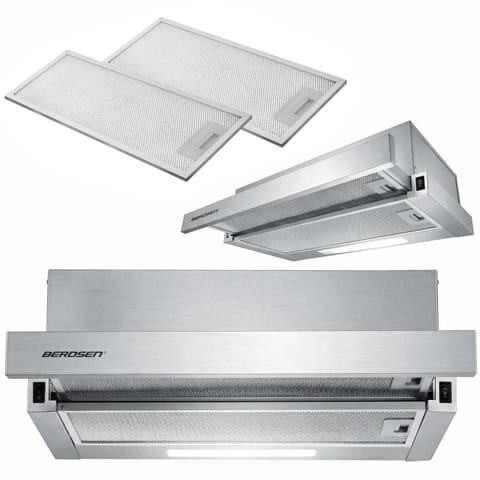 ⁨Okap teleskopowy kuchenny podszafkowy 50 cm Berdsen BT-242 inox⁩ w sklepie Wasserman.eu