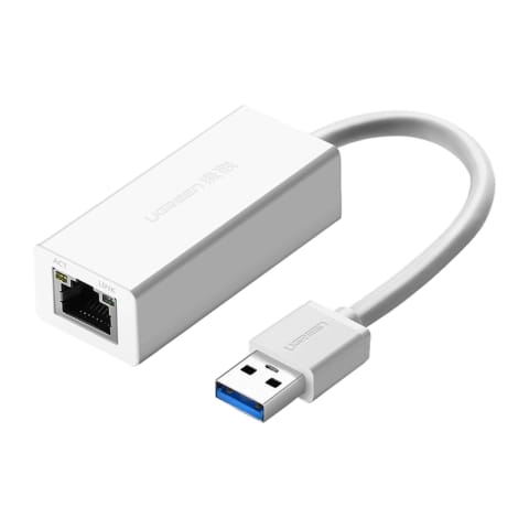 ⁨Adapter sieciowy UGREEN CR111 USB-A-RJ45 (biały)⁩ w sklepie Wasserman.eu