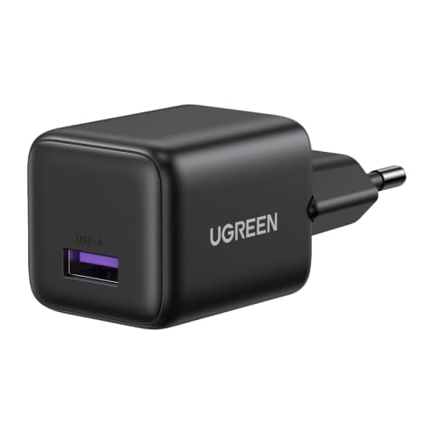 ⁨Ładowarka sieciowa Ugreen X518 USB, GaN, 18W (czarna)⁩ w sklepie Wasserman.eu
