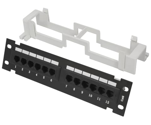 ⁨PATCH PANEL RJ-45 PP10-12/RJ/6 10 "⁩ w sklepie Wasserman.eu