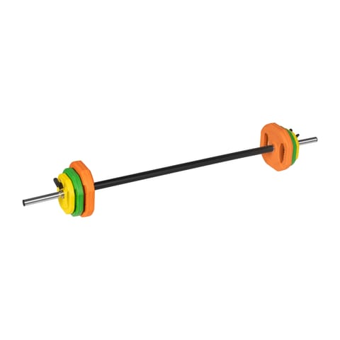 ⁨Sztanga składana z obciążeniem żeliwnym, gryf 140cm,  zestaw treningowy 20kg, REBEL ACTIVE⁩ w sklepie Wasserman.eu