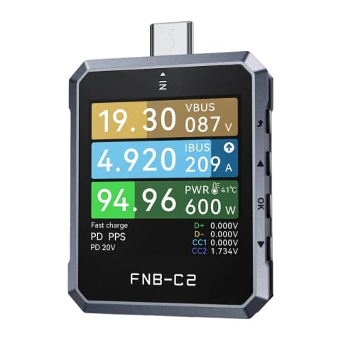 ⁨Tester USB FNIRSI FNB-C2⁩ w sklepie Wasserman.eu