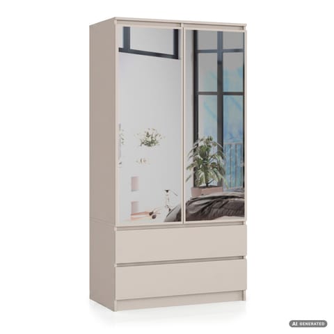 ⁨SZAFA S90 2D 2SZ CLP PK LUSTRO KASZMIR⁩ w sklepie Wasserman.eu