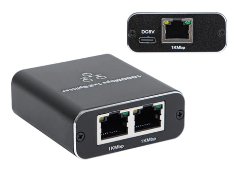 ⁨Rozgałęźnik sieciowy 1x2 RJ45⁩ w sklepie Wasserman.eu