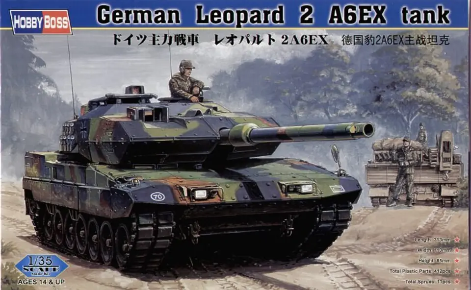 ⁨Plastic model German Tank Leopard 2 A6EX⁩ at Wasserman.eu