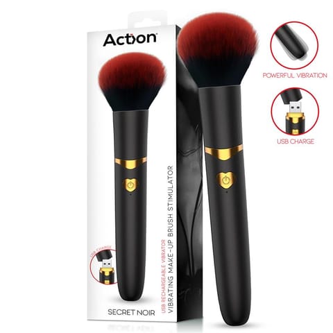 ⁨Secret Noir Vibrating Make-Up Brush⁩ w sklepie Wasserman.eu
