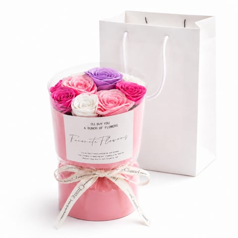 ⁨Flower box, bukiet zapachowych kwiatów mydlanych w pudełku 7szt. BUK27F⁩ w sklepie Wasserman.eu