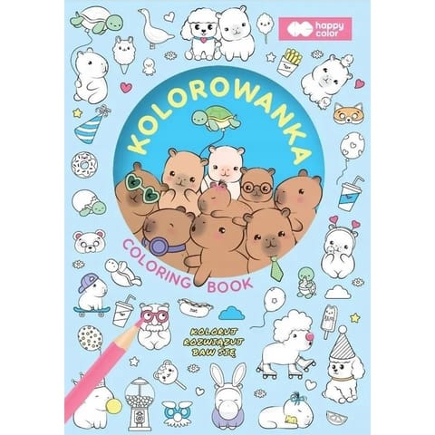 ⁨Kolorowanka Kapibara Kapi Fun 90g/m2 A5 16str. HA 4720 1520-KF02 HAPPY COLOR⁩ w sklepie Wasserman.eu