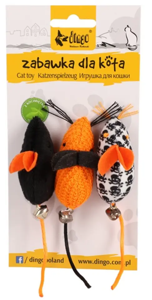 ⁨Dingo Cat Toy - Salem Mice 3pcs⁩ at Wasserman.eu