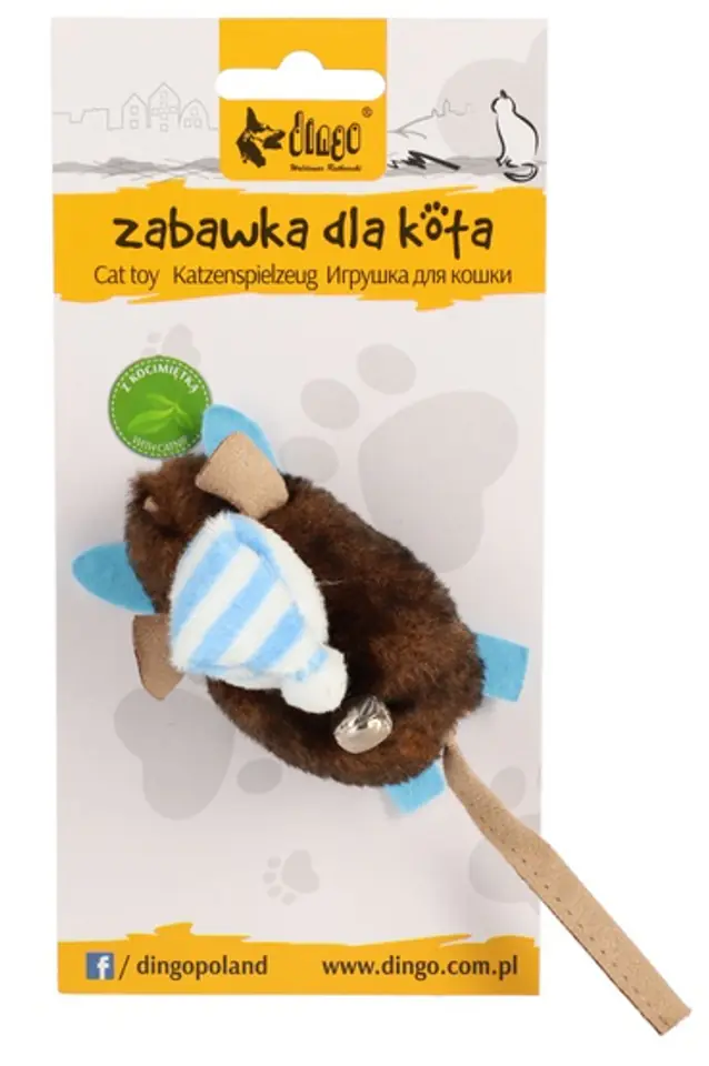⁨Dingo Cat Toy - Mouse Skier⁩ at Wasserman.eu