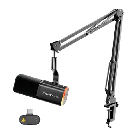 ⁨Mikrofon dynamiczny MAONO PD100WS (czarny)⁩ w sklepie Wasserman.eu