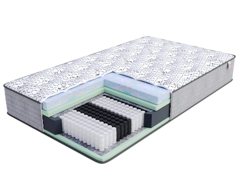 ⁨Materac multipocketowy OSLO Sprężyny multipocket , 510 sprężyn/m², pianka HR, pianka memory, pokrowiec do prania - 200 x 220 - 29 cm⁩ w sklepie Wasserman.eu