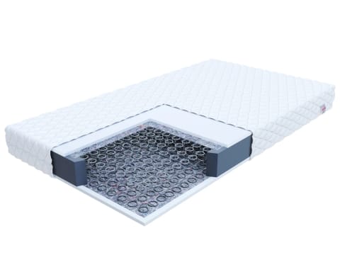 ⁨Materac bonellowy PESARO Sprężyny bonellowe, pianka, pokrowiec do prania - 100 x 200 - H3 średnio twardy - 15 cm⁩ w sklepie Wasserman.eu