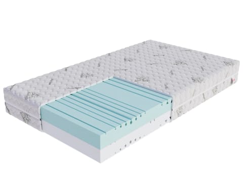 ⁨Materac piankowy RAVEL Pianka HR, pianka, pokrowiec do prania - 120 x 200 - H4 twardy / H3 średnio twardy - 21 cm⁩ w sklepie Wasserman.eu
